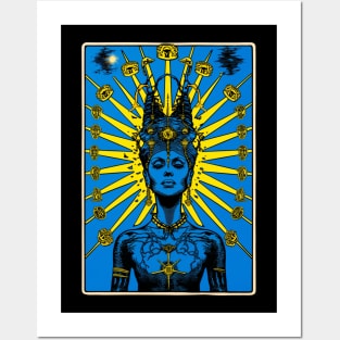 Goddess Kali Vintage Tarot Card Art - Divine Feminine Energy Posters and Art